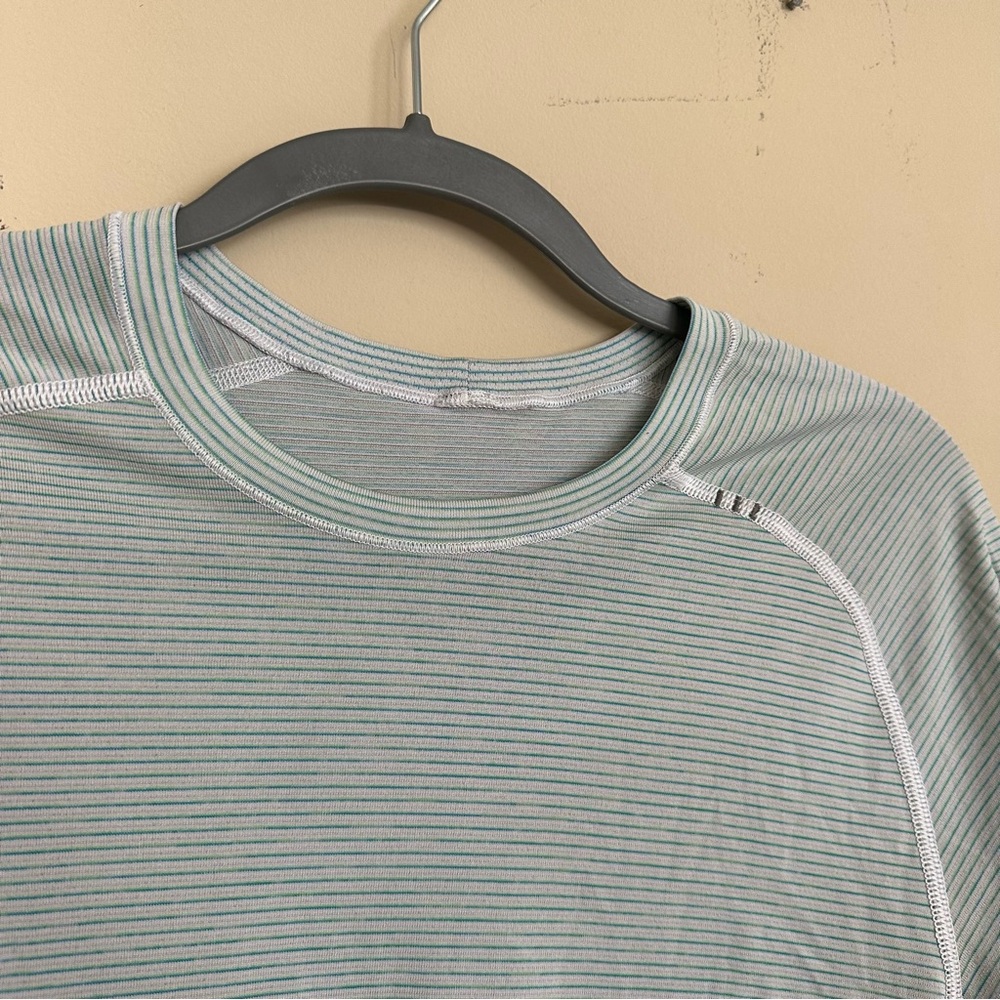 Mens Basic Striped Lululemon Tee - image 3